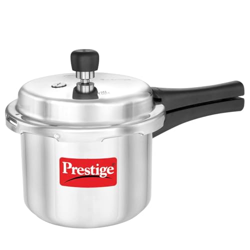 Prestige PRP3 Pressure Cooker, 3 Liter, Silver, Aluminum