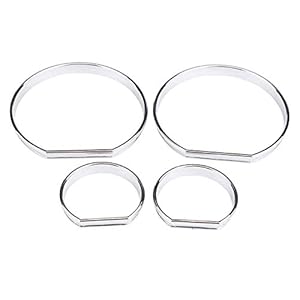 4-teilige KIMISS Tachoblenden Dekorationsrahmen für E46