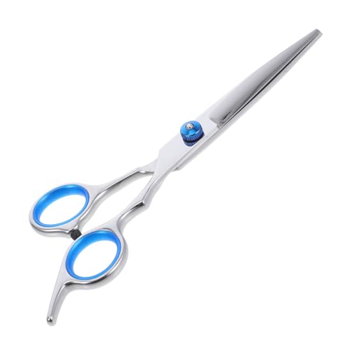 VICASKY Straight Cut Scissors Hairdressing Scissors Hair Salon Cutter Pet Hair Styling Tools Silver