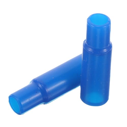 iplusmile 2個 シリコン製防水バイクブレーキラインキャップ ブルー 耐汚れシリコーンホースエンドプロテクター オートバイ 電動バイク対応