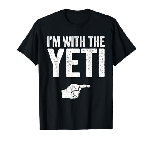 Camiseta con texto en inglés "I'm With The Yeti" Camiseta