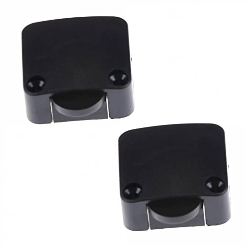 2x Türkontaktschalter Schrank Schalter Kontaktschalter 2A 250V Truhenschalter Türschalter für Möbeltür Taster Möbelschalter Lichtschalter | schwarz