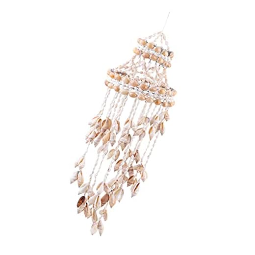 BESPORTBLE Naturligt snäckskal vindklocka färgglad handgjord snäcka snäcka vindspel strand hängande prydnad mobiler minnesmärke symptisk gåva till kusten hav heminredning slumpmässig stil