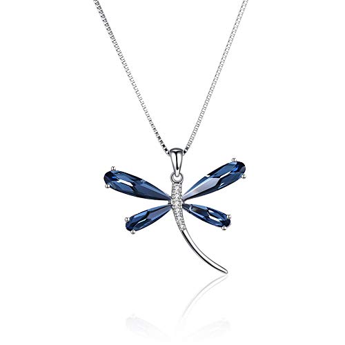 Collier en Cristal S925 anti-ternissement long pendentif hypoallergénique pour peau sensible