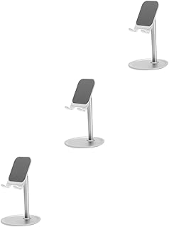 PartyKindom Suporte De Tablet Para Mesa 3Pcs Suporte Para Telefone Suporte De Metal Ajustável Para Tablet Suporte De Mesa De Telefone Ajustável De Mesa Dobrável Para Celular De