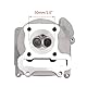 WOOSTAR 50mm Große Bohrung Kompletter Zylinder und Zylinderkopf Umbausatz Ersatz für GY6 4 Takt 49ccm 50ccm 139QMB Motor Chinesisches ATV 4 Wheeler Quad Dirt Pitbike Go Kart