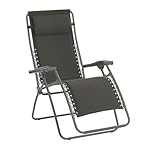 Lafuma RSX Relax-Liegestuhl gepolstert Ardoise