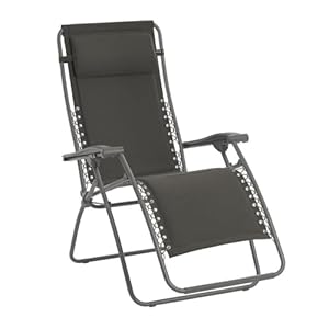 Lafuma RSX Relax-Liegestuhl gepolstert Ardoise