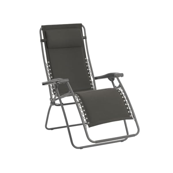 Lafuma RSX Relax-Liegestuhl gepolstert Ardoise