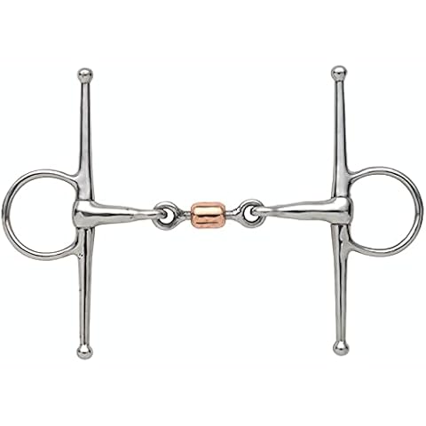 Shires Equestrian Full Cheek Snaffle with Copper Link Cover