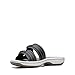 Clarks Cloudsteppers Women's Breeze Piper Slide Sandal, Black Synthetic, 8 Medium US