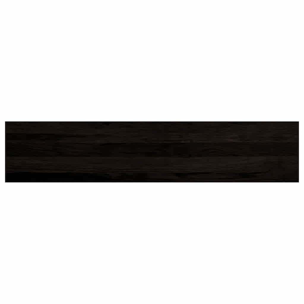 Stopnie schodowe 16 sztuk 120x25x2 cm lite drewno dębowe brązowo-czarne