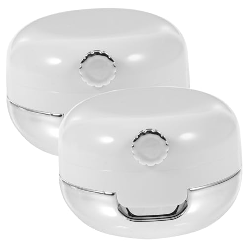 iplusmile 2 piezas Contenedor para Bálsamo Labial con Cepillo de Silicona y Espejo Organizador Duradero para Exfoliante y Brillo de Labios Accesorio de Maquillaje Portátil