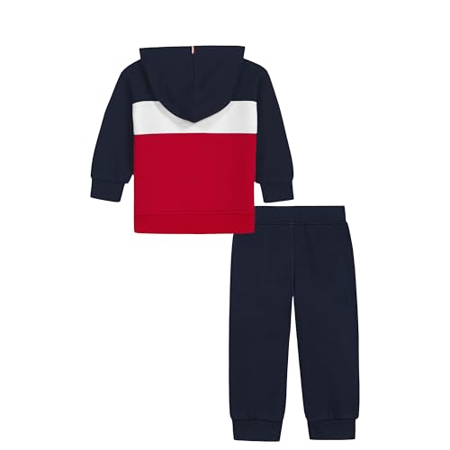 Image of Tommy Hilfiger Baby Boys' 2-piece Fleece Set, Sweatshirt and Jogger Sweatpant