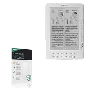 BoxWave Screen Protector Compatible With Kindle DX (2009) - ClearTouch Crystal Anti-UV EyeCare (2-Pack), Filters out Harmful Blue Light Reduce Fatigue