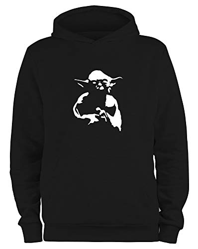 STYLETEX23 Kapuzenpullover Yoda Star Wars Jedi schwarz XL