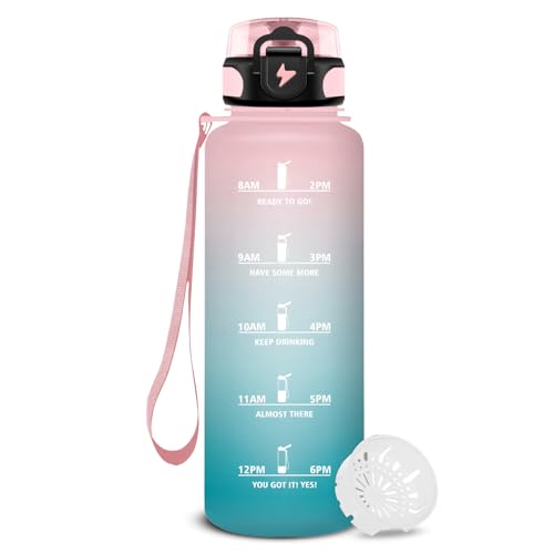 JAPORIA Trinkflasche Fitness 1.5L, Große...