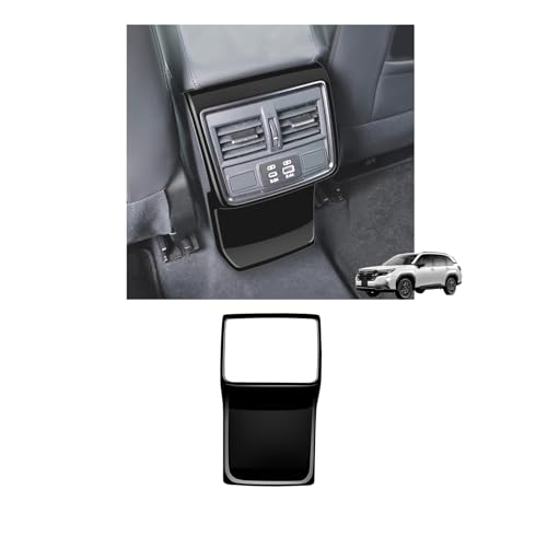 【GIKAKU】新型 フォレスター SL系(2025年4月~) アクセサリー リアエアコンパネル カバー インテリアパネル 後席用エアコン内装パネル 後席吹き出し口キック防止保護パーツ 内装パーツ アクセサリー 取付け簡単 1PC