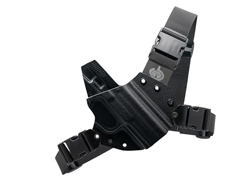 Kenai Chest Holster for an FN Herstal - Black (Model - FNX .45 Tactical, fits Non-tac, Right)