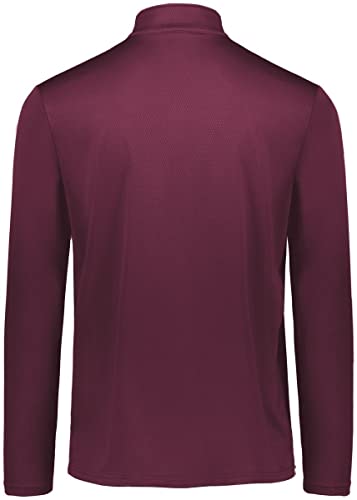 Holloway Sportswear Prism Bold 1/4 Zip Pullover L Maroon/White2