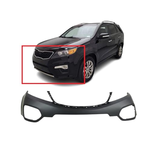 Image of FitParts Compatible with Kia Sorento 2011-2013 Front Upper Bumper Cover | Ready to Paint, OEM 865111U000, KI1000149