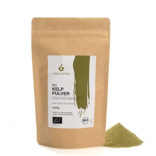 BIO Kelp Pulver (250g), Kelp Algen aus kontrolliert biologischem Anbau, Kelppulver Bio, gemahlenes Kelp 100% rein und naturbelassen, vegan, Kelpalgen Cover