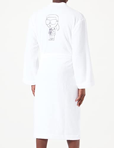 Albornoz Karl Lagerfeld Hombre Ikonik 2.0 de baño con capucha de algodón 3
