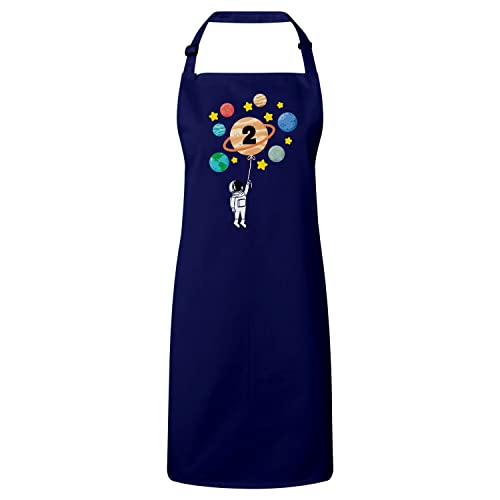 Tablier cuisine astronaute 2 ans anniversaire navy