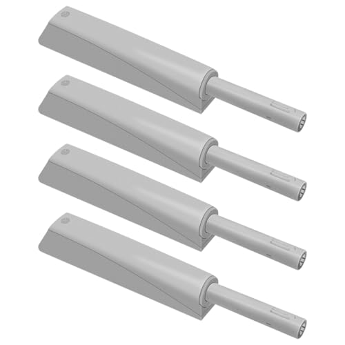 Artibetter Loquet à Pression Compact 8X2X2 CM Système Amortisseur pour Portes de Placard, Tiroirs la Cuisine et Salle de Bain, Fermeture Silencieuse sans Poignée