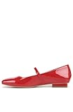 Franco Sarto Womens Tinsley Mary Jane Flats Red Patent 8 M