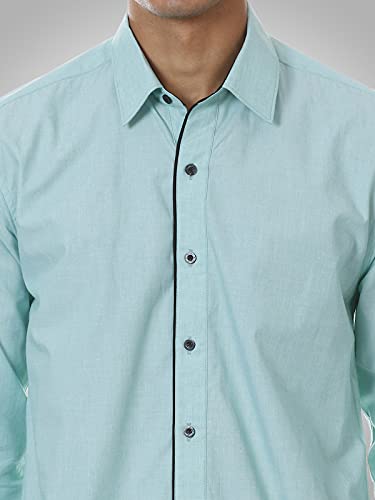 Image of SHIRT THEORY Solid Cotton Full Sleeves Casual Shirt for Men II Premium Cotton Shirt II Stylish Shirt for Men II Men Casual Shirt II Luxury Shirts ||