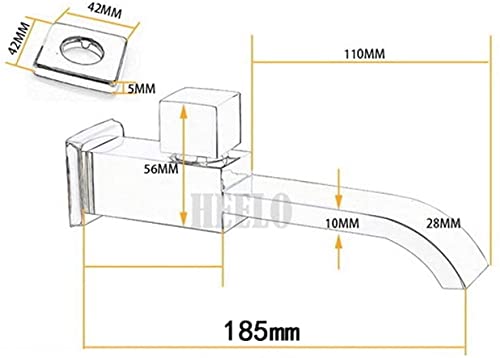 Grifo de pared antisalpicaduras para lavabo y fregadero 2