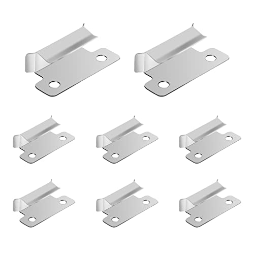 Rollbin Ender 3 Bett Clips 3D Drucker 7mm Hotend für V2 Pro 5 Drucker,Beheiztes Glasbettplattform(Bett 8 Stück) Cover