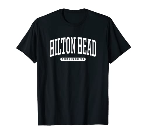 Estilo universitario Hilton Head South Carolina Souvenir Regalo Camiseta