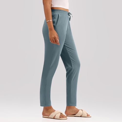 Image of BlissClub Women Mid Rise Tapered Casual Pants