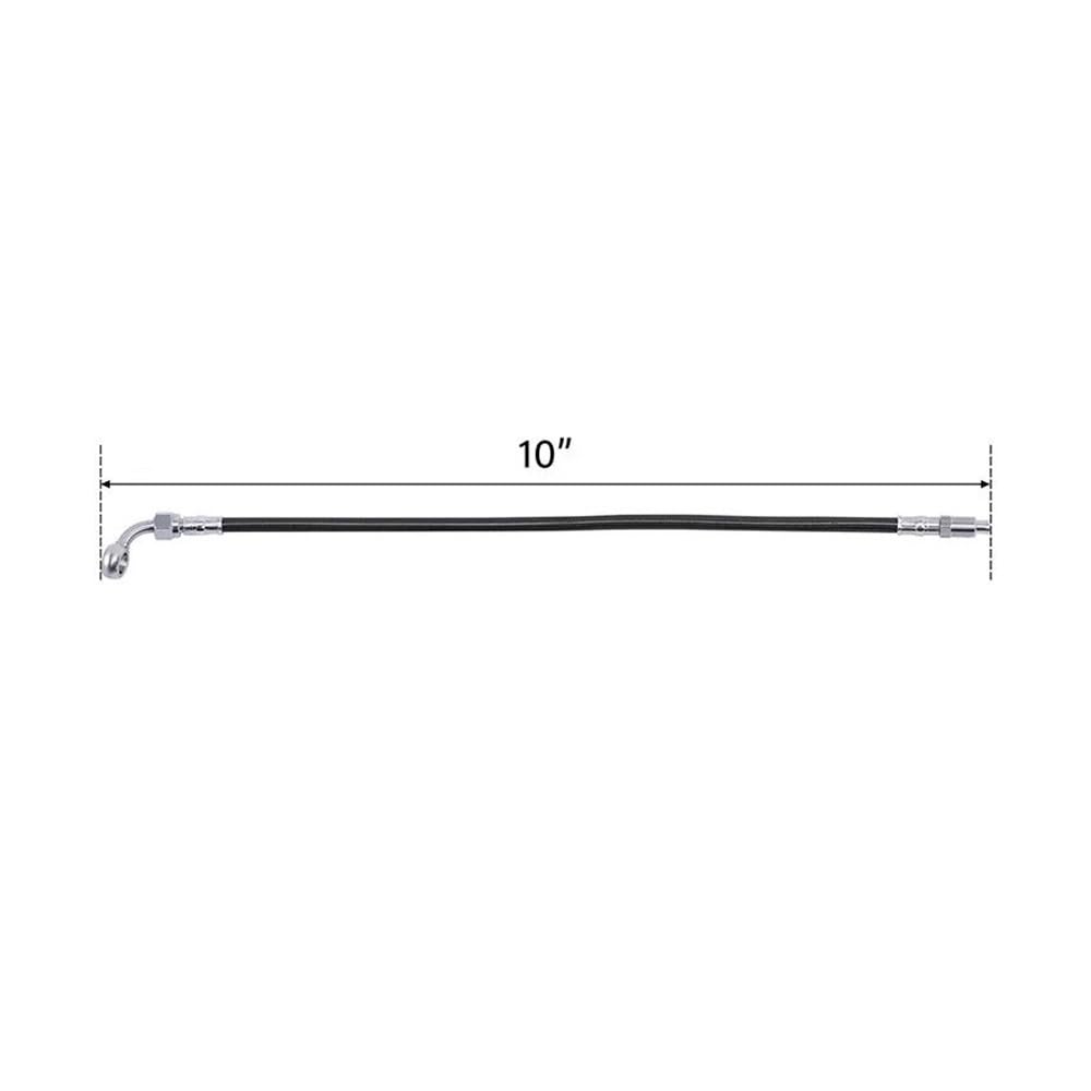 Moto Tuyau d'Huile Frein Moto 10 "12" 14" pour Softail pour Fat Boy pour Break pour Sport pour Glide pour FXSB pour FLSTF pour FLSB Ligne Tuyau Frein(Fits Height 10 inch)