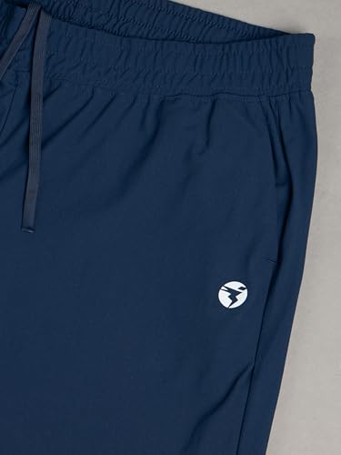 Image of TECHNOSPORT Womens Mid Rise Polyester Regular Fit Solid Jogger for Running, Workout & Sports