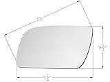 APA Replacement Mirror Glass Non-Heated with Adhesive Pads for 1992-2000 BLAZER ESCALADE 1988-2002...