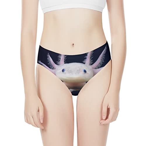 Image of Dellukee Sexy Women Underwear Briefs Breathable Hipster Panty White Alpaca Print