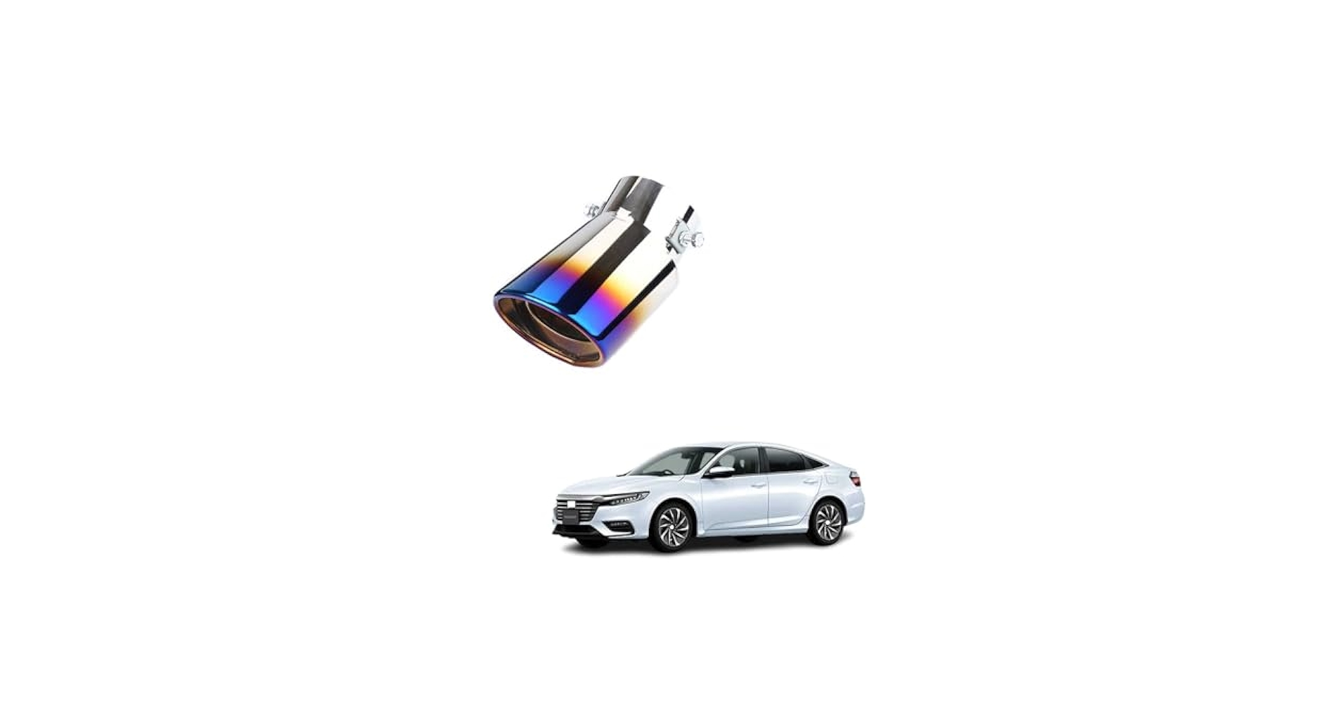 Amazon | 車外用品 ステンレス製 マフラーカッター ホンダイン