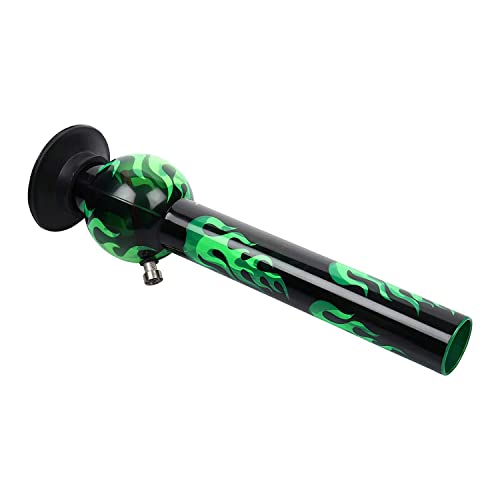 Image of Green 16 inch Acrylic Bong Smoking Bongs Hookah.(Green Fire, 40CM)
