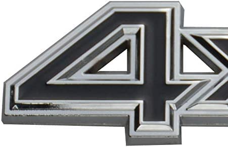 Image of 2 pcs 3D Zinc Alloy Chrome 4X4 Emblem, Fit for /SUV /Pickup 4Wd Universal Car Side Fender Trunk Emblem Badge Sticker Decals(Silver Black)