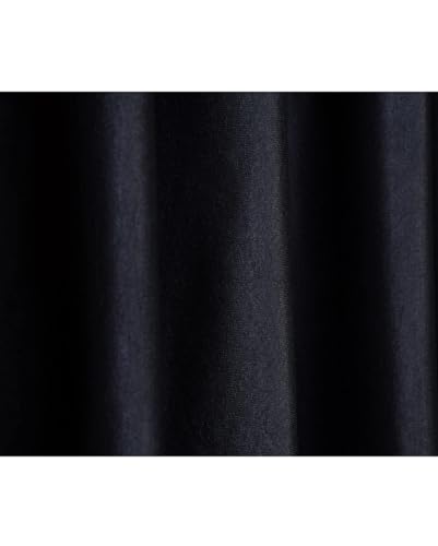 Image of Woah Modern Solid Long Crush Curtain Window CCurtain Polyester Weaved Parda Modern Parde for Living Room Bedroom Home Office Screens Eyelet Ring Black 5Feet