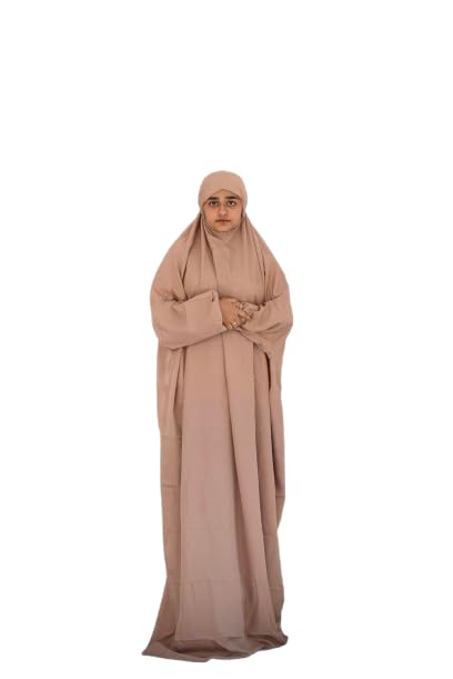 Islamic Prayer Dress For Women- Free Size, Muslim Dress With Hijab, Jilbab/Niskarakuppayam/Namaz Khimar/Prayer Clothes Niqab Khimar, Islamic Premium Prayer Clothes.