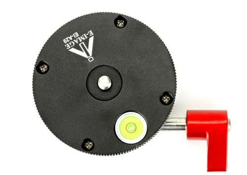 Image of E-image EI-A29 Leveling Base Ball Head | for Tripod /Monopod /Slider | Ball Leveling Base with Offset Bubble Level for DSLR Camera, Black
