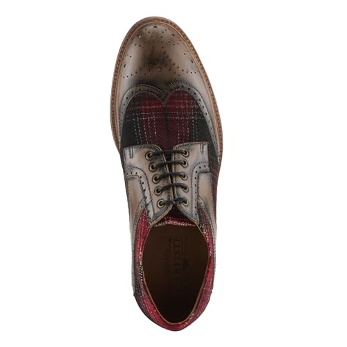Spring Step L'Artiste Men's Thavo-Plaid Oxford Shoes Shoes4