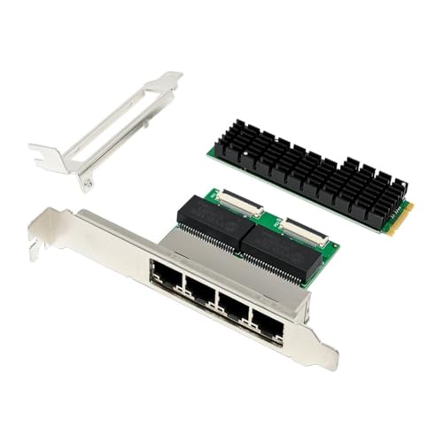 Tarjeta de Red Gigabit M.2 B+M Key con cuatro componentes Ethernet de alta resistencia 3