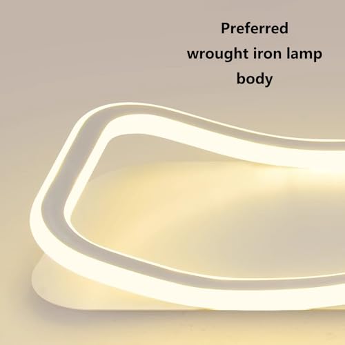 Plafonnier LED dimmable avec télécommande design blanc 100cm