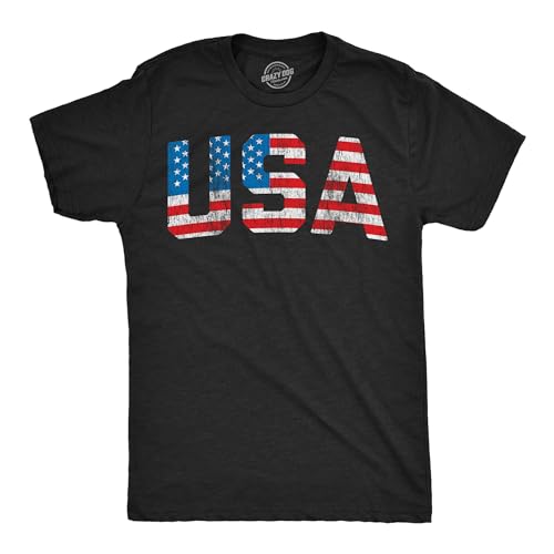T-shirt USA vintage pour homme idéal barbecue du 4 juillet et été