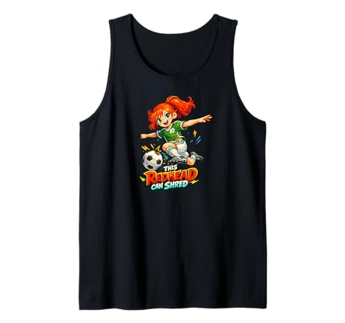 Redhead Can Shred Manga Pride Soccer Player Tank Top